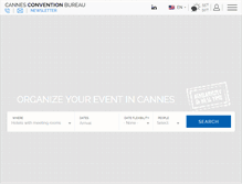 Tablet Screenshot of cannesconventionbureau.com